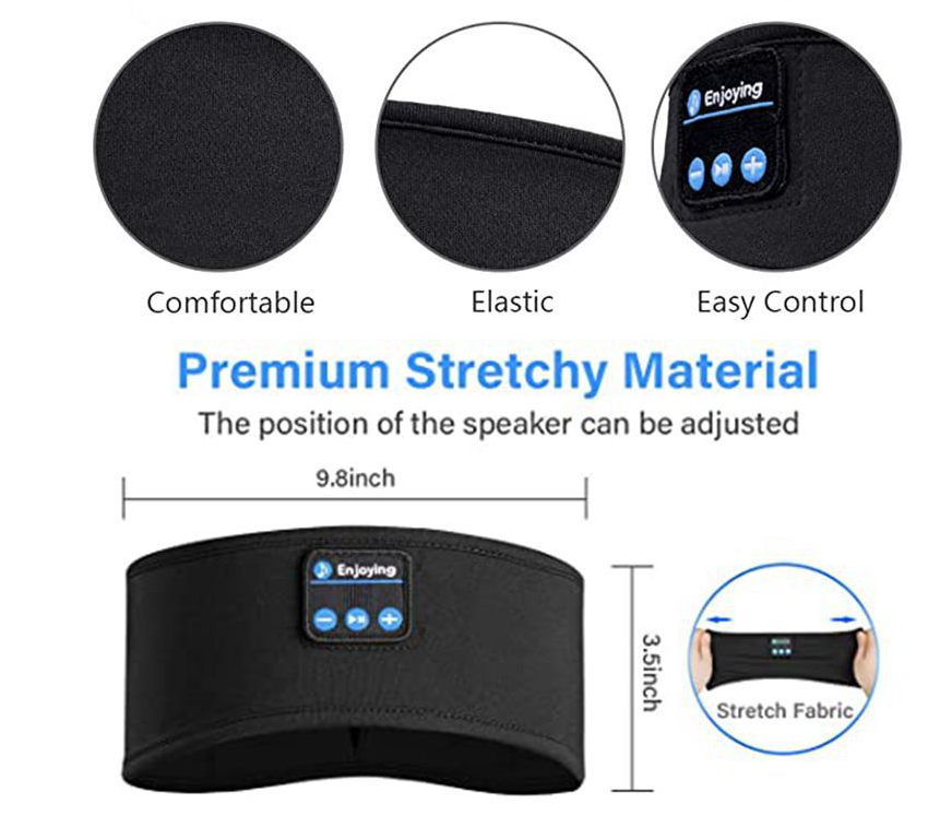 METHD DreamWave — Bluetooth Sleep Mask Headphones for Deep Sleep, Travel & Relaxation
